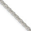 Collier chaîne Spiga en argent sterling de 2,75 mm, taille diamant