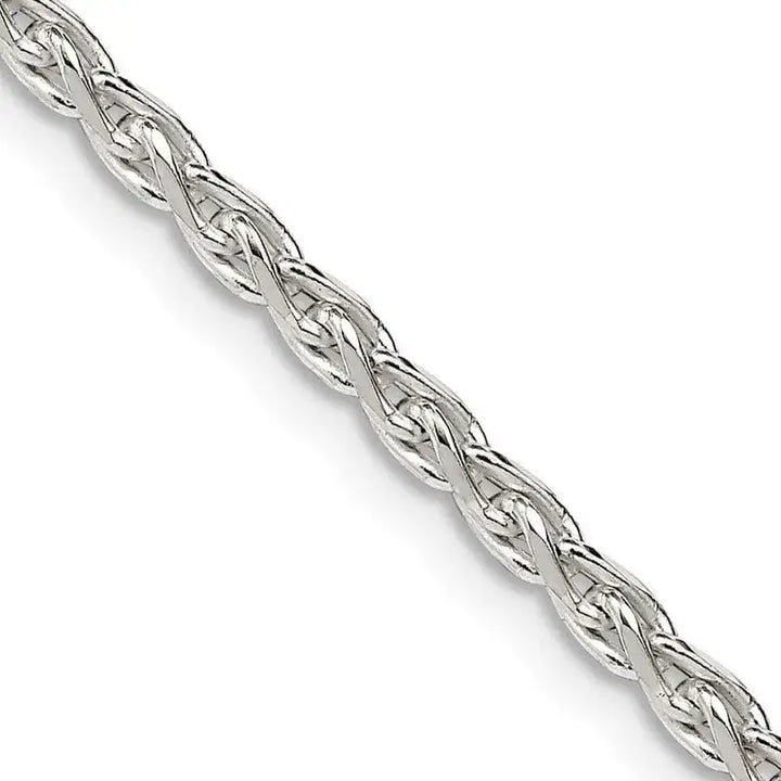Sterling Silver 2.75mm Diamond-cut Spiga Chain Necklace - Larson Jewelers
