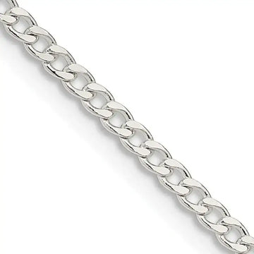 Sterling Silver 2.3mm Beveled Curb Chain Necklace - Larson Jewelers