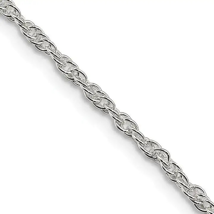 Sterling Silver 2mm Loose Rope Chain Necklace - Larson Jewelers