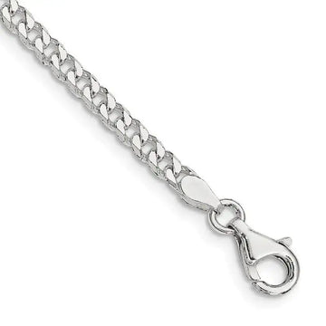 Sterling Silver Polished 3.15mm Curb Chain Bracelet - Larson Jewelers