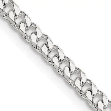 Sterling Silver Polished 3.15mm Curb Chain Necklace - Larson Jewelers