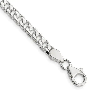 Sterling Silver Polished 5mm Curb Chain Bracelet - Larson Jewelers