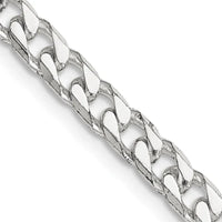 Collier chaîne gourmette polie en argent sterling de 5 mm