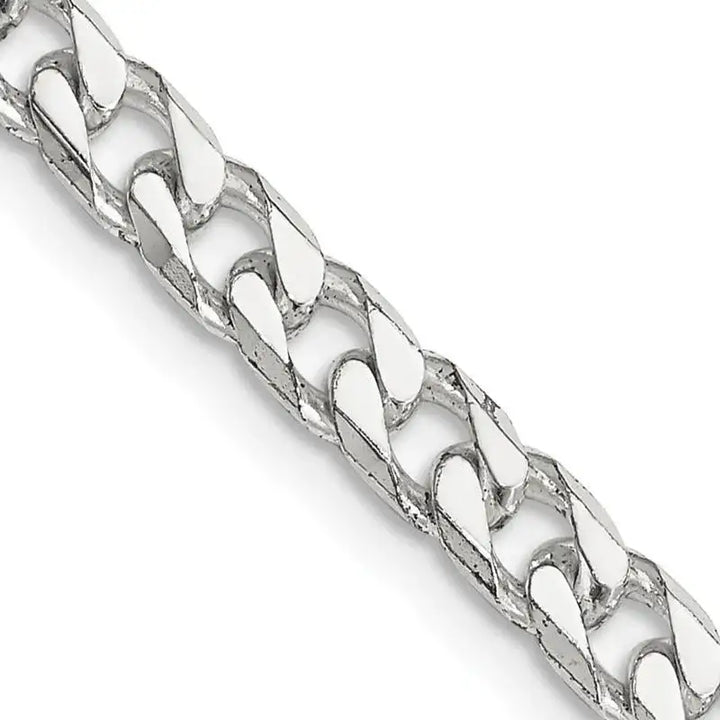 Sterling Silver Polished 5mm Curb Chain Necklace - Larson Jewelers