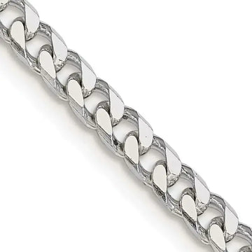 Sterling Silver Polished 3.5mm Curb Chain Necklace - Larson Jewelers