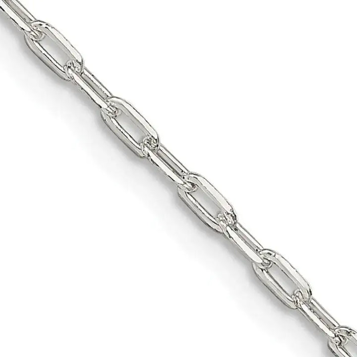 Sterling Silver 1.75mm Elongated Open Link Chain Necklace - Larson Jewelers