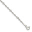 Sterling Silver 2.5mm Singapore w/ Beads Chain Bracelet