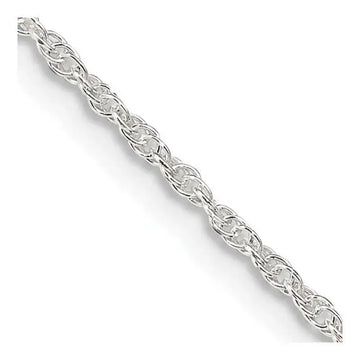 Sterling Silver 1.6mm Loose Rope Chain Necklace w/2in ext. - Larson Jewelers
