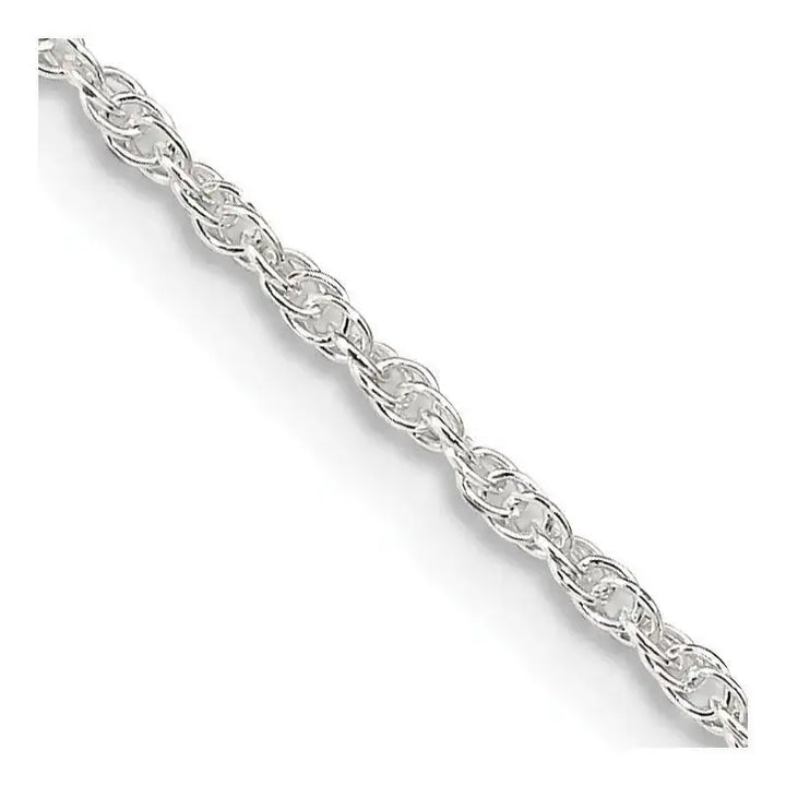 Sterling Silver 1.6mm Loose Rope Chain Necklace w/2in ext. - Larson Jewelers