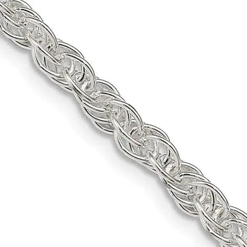 Sterling Silver 3.8mm Loose Rope Chain Necklace - Larson Jewelers