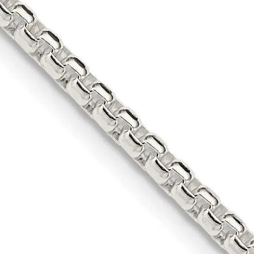 Sterling Silver 2.6mm Round Box Chain Necklace - Larson Jewelers