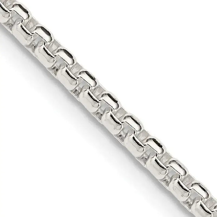 Sterling Silver 2.6mm Round Box Chain Necklace - Larson Jewelers
