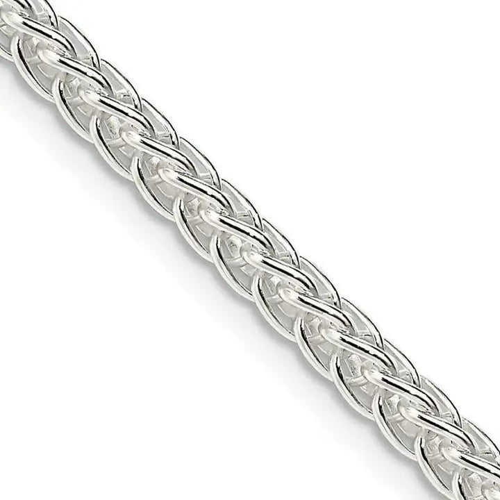 Sterling Silver 3mm Square Spiga Chain Necklace - Larson Jewelers
