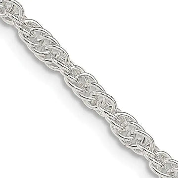 Sterling Silver 2.75mm Loose Rope Chain Necklace - Larson Jewelers