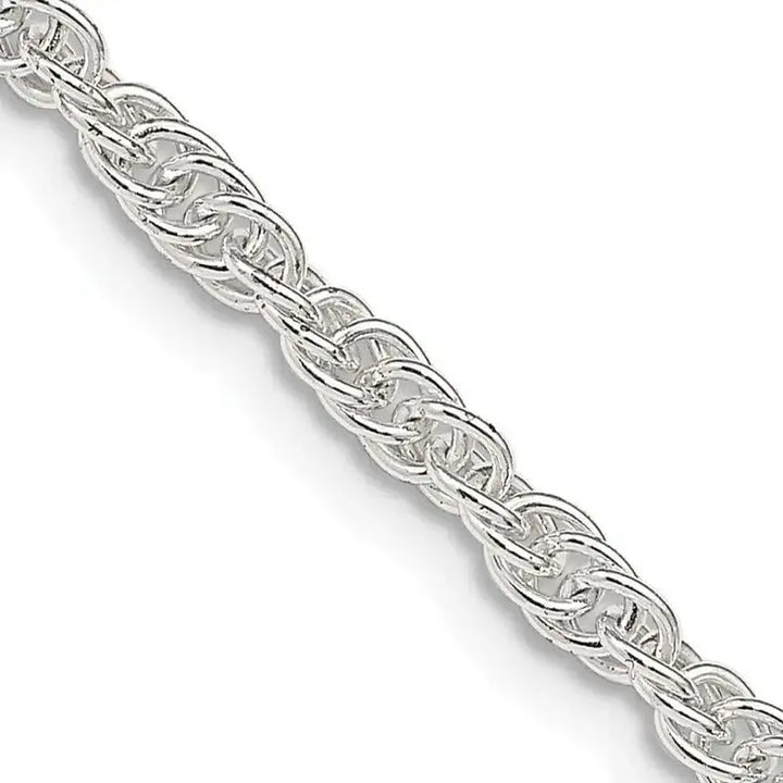 Sterling Silver 2.75mm Loose Rope Chain Necklace - Larson Jewelers