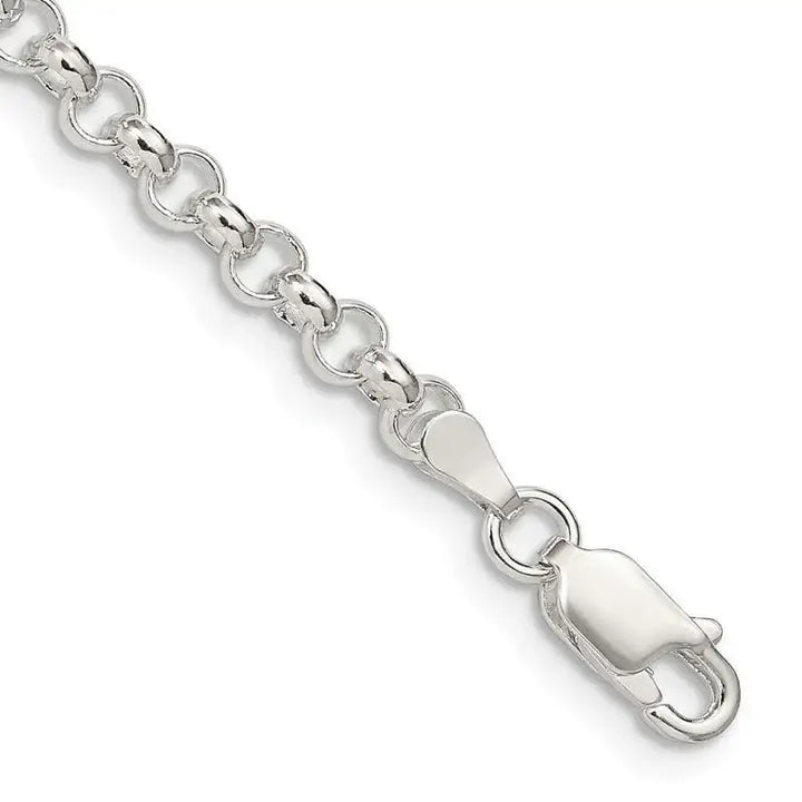 Sterling Silver 4mm Rolo Chain Bracelet - Larson Jewelers
