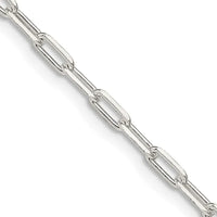 Collier à maillons allongés ouverts en argent sterling de 2,75 mm