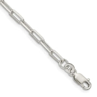 Bracelet chaîne à maillons ouverts allongés en argent sterling de 3,25 mm
