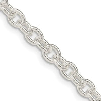 Collier chaîne rolo fantaisie en argent sterling de 4,55 mm
