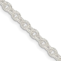 Collier chaîne rolo fantaisie en argent sterling de 3,75 mm