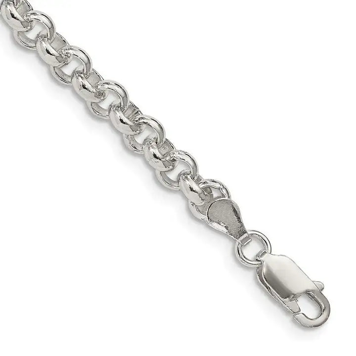 Sterling Silver 5mm Rolo Chain Bracelet - Larson Jewelers