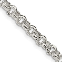 Collier chaîne rolo en argent sterling de 5 mm