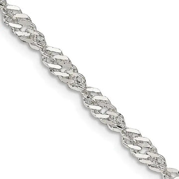 Sterling Silver 3.5mm Singapore Chain Necklace - Larson Jewelers