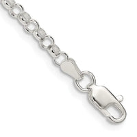 Bracelet chaîne rolo en argent sterling de 3 mm