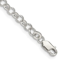 Bracelet chaîne rolo en argent sterling de 4 mm