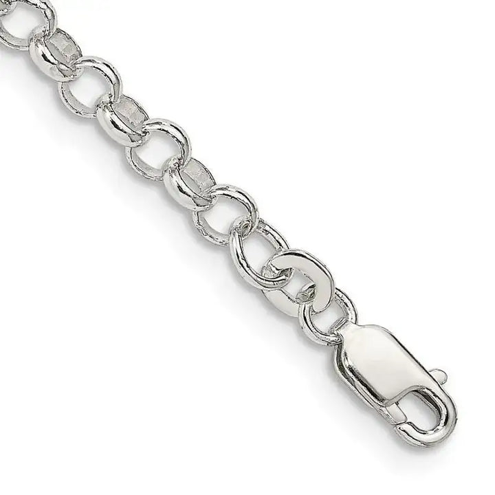Sterling Silver 4mm Rolo Chain Bracelet - Larson Jewelers
