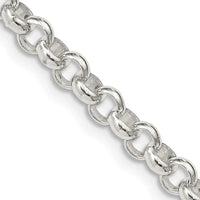 Collier chaîne rolo en argent sterling de 4,75 mm