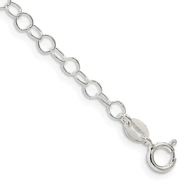 Sterling Silver 3.5mm Fancy Cable Chain Bracelet - Larson Jewelers