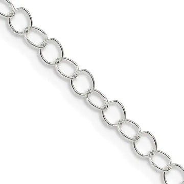 Sterling Silver 3.5mm Fancy Cable Chain Necklace - Larson Jewelers
