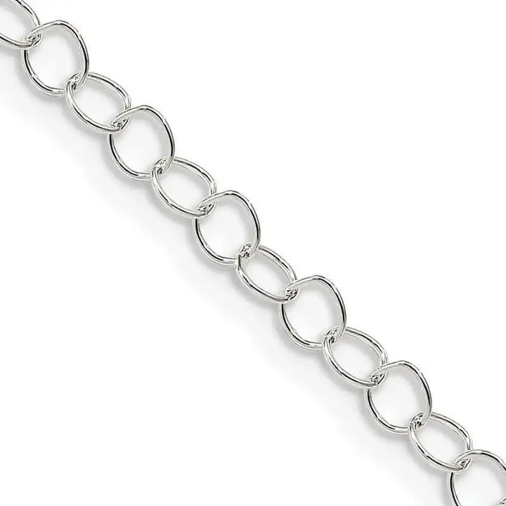 Sterling Silver 3.5mm Fancy Cable Chain Necklace - Larson Jewelers