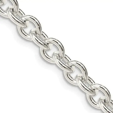 Sterling Silver 6.1mm Cable Chain Necklace - Larson Jewelers