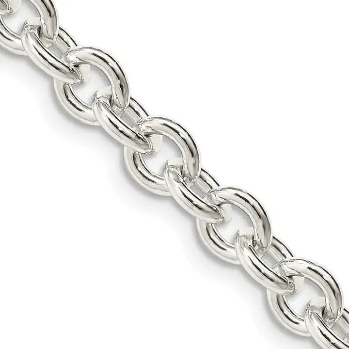 Sterling Silver 6.1mm Cable Chain Necklace - Larson Jewelers