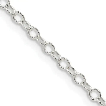 Sterling Silver 2.25mm Oval Cable Chain Necklace - Larson Jewelers