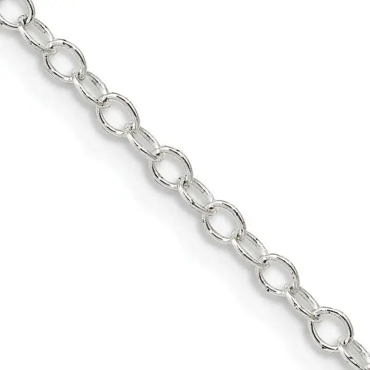 Sterling Silver 2.25mm Oval Cable Chain Necklace - Larson Jewelers