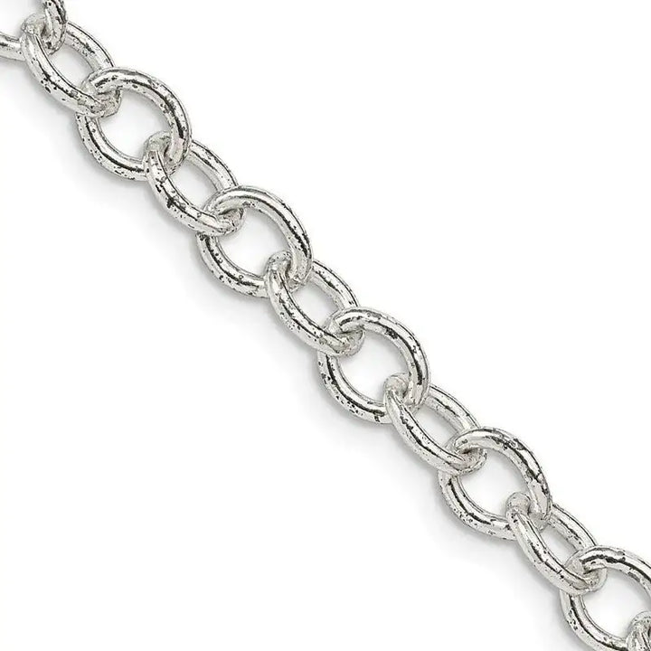 Sterling Silver 5.75mm Oval Cable Chain Necklace - Larson Jewelers