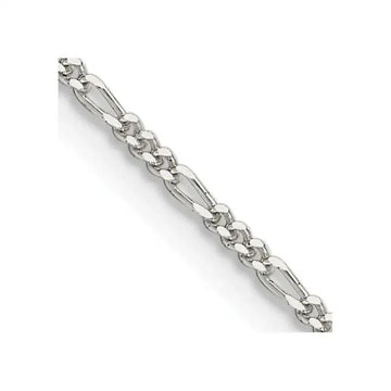 Sterling Silver 1.4mm Figaro Chain Necklace - Larson Jewelers