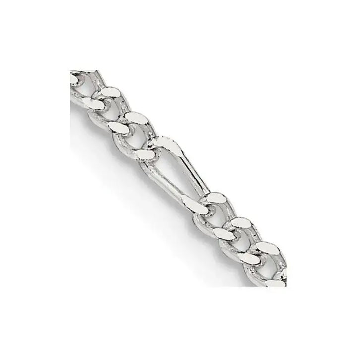 Sterling Silver 2.25mm Figaro Chain Necklace - Larson Jewelers