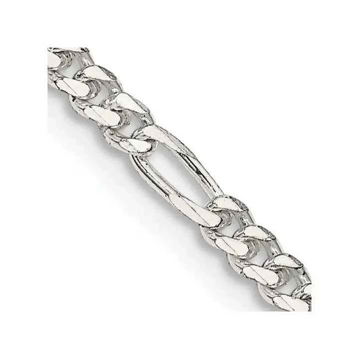 Sterling Silver 2.85mm Figaro Chain Necklace - Larson Jewelers