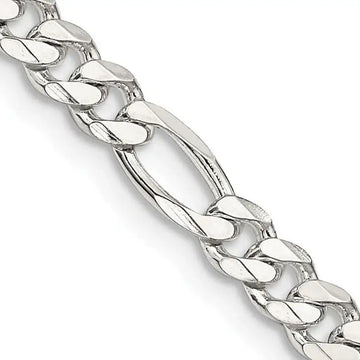 Sterling Silver 4.5mm Figaro Chain Necklace - Larson Jewelers