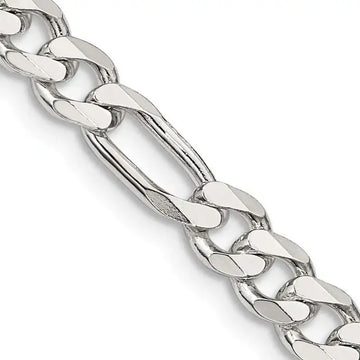 Sterling Silver 5.5mm Figaro Chain Necklace - Larson Jewelers