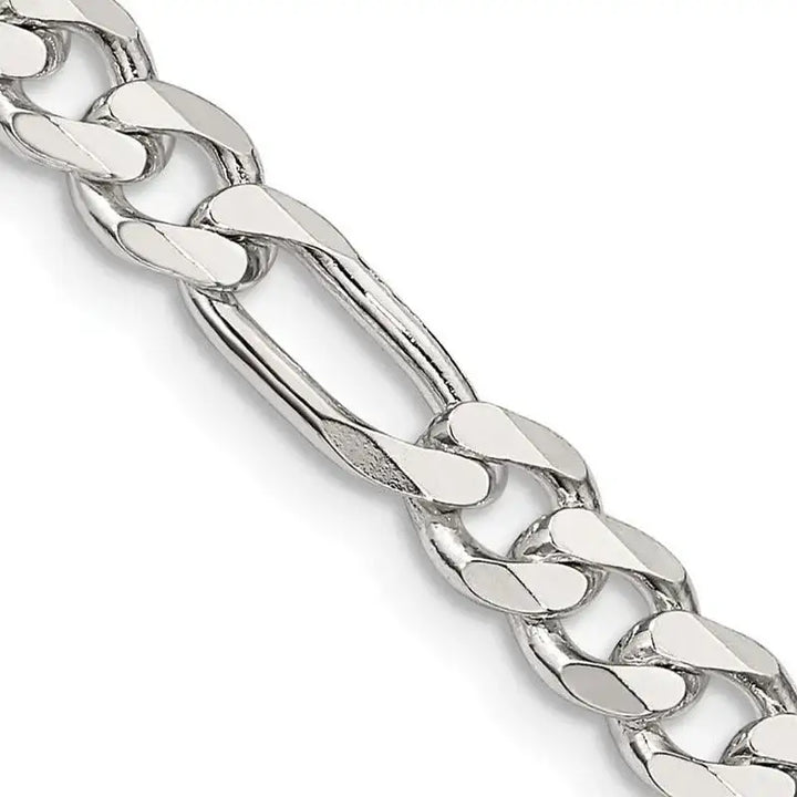 Sterling Silver 5.5mm Figaro Chain Necklace - Larson Jewelers