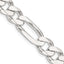 Sterling Silver 9mm Figaro Chain Necklace