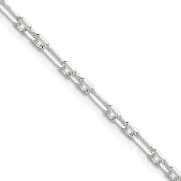 Sterling Silver D/C 3mm 3 Short Plus 1 Long Cable Link Chain Necklace - Larson Jewelers