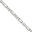 Sterling Silver D/C 4mm 3 Short Plus 1 Long Cable Link Chain Necklace