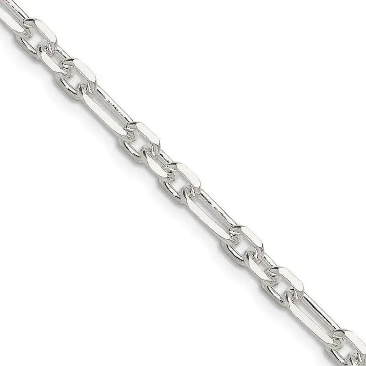 Sterling Silver D/C 4.5mm 3 Short Plus 1 Long Cable Link Chain Necklace - Larson Jewelers